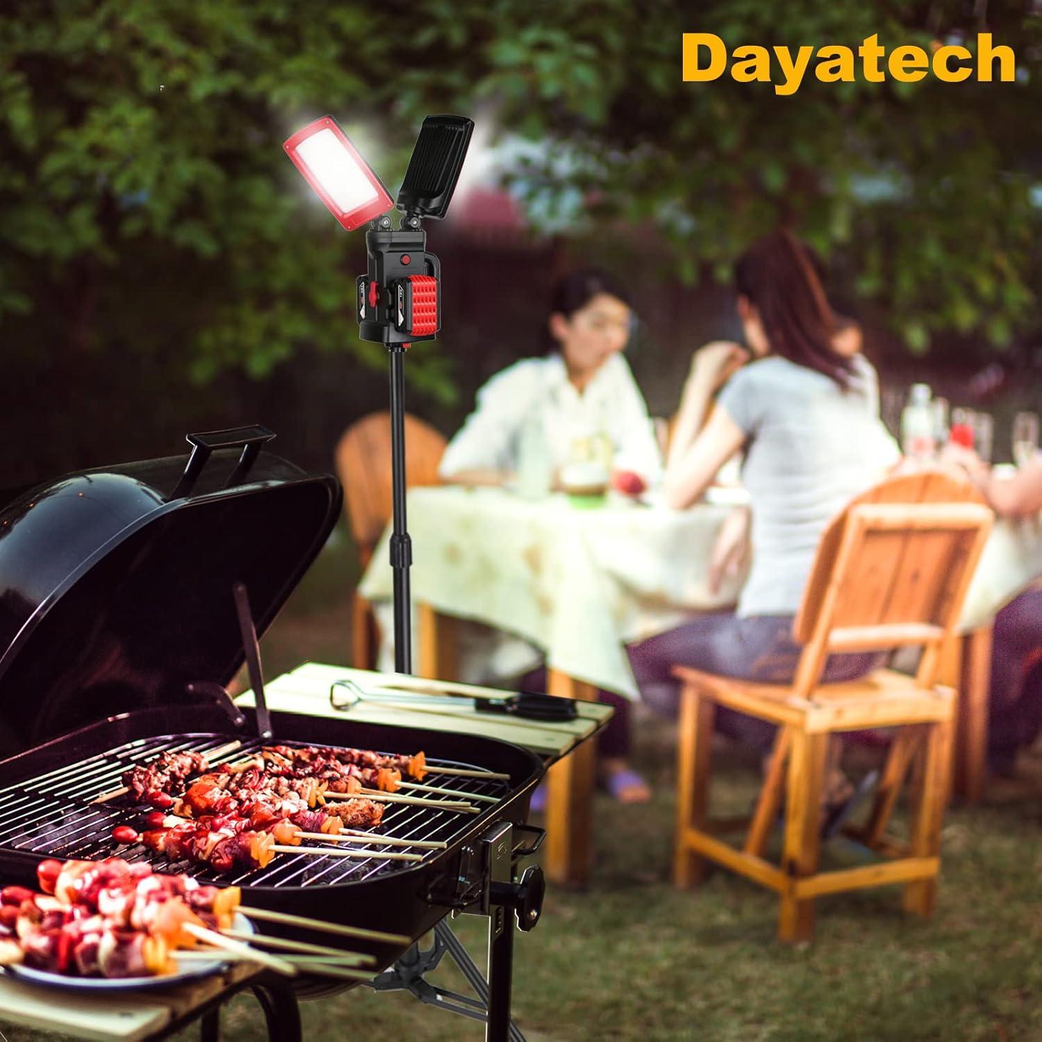 Luz de trabajo inalámbrica Dayatech 12000 lúmenes con trípode