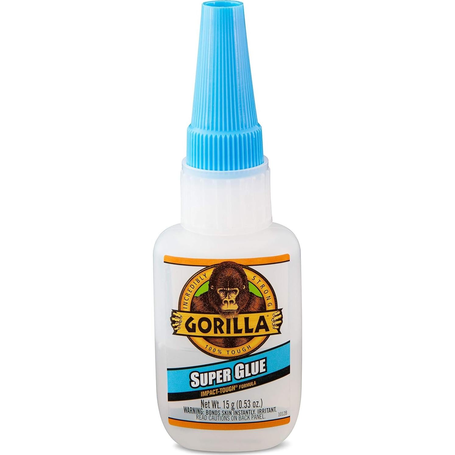 Gorilla Super Glue 15 g Claro - Paquete de 12 Unidades