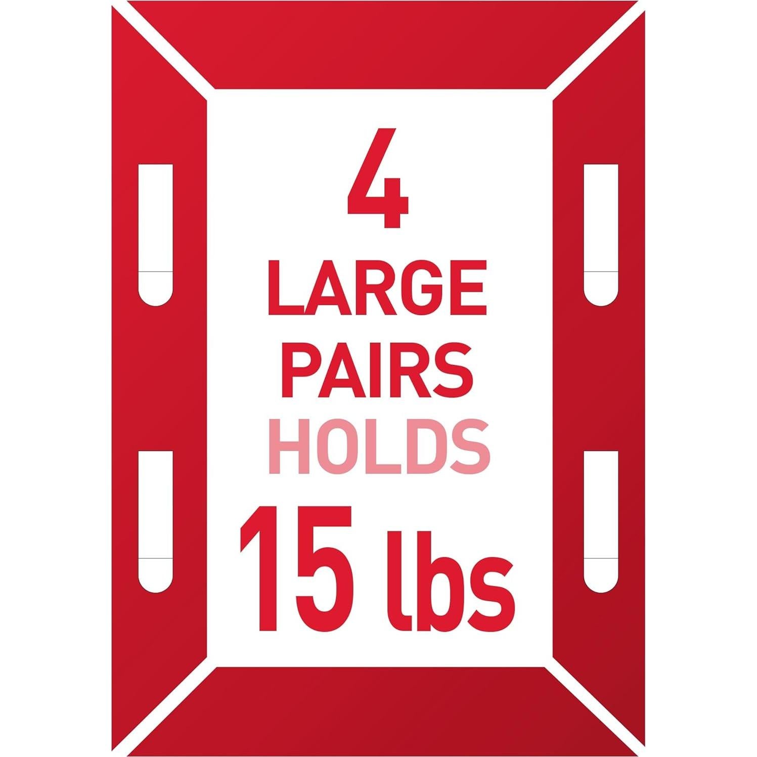 Tiradores de Pared Command 15 lb Blancos, 4 Pares, Resistentes al Agua