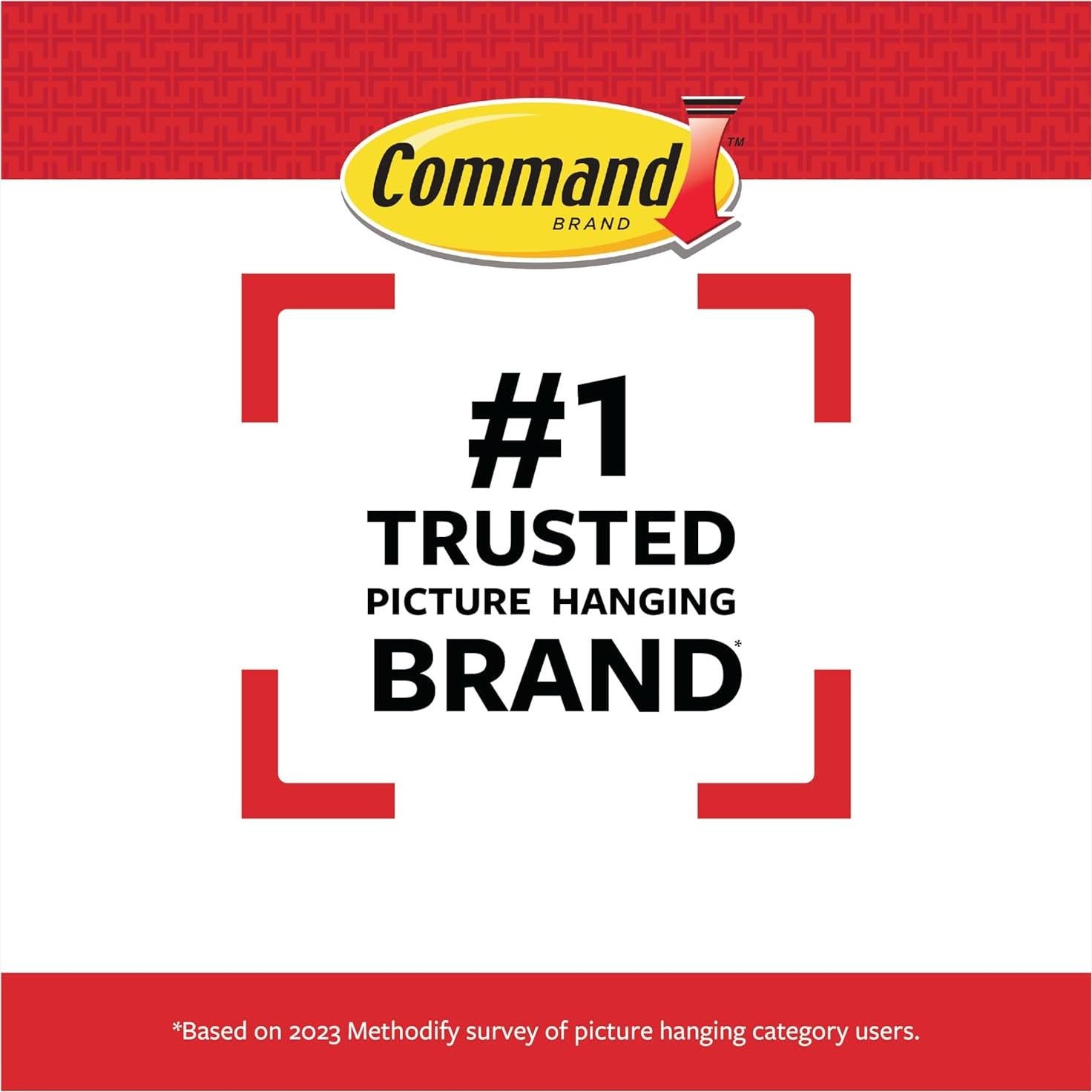 Tiradores de Pared Command 15 lb Blancos, 4 Pares, Resistentes al Agua