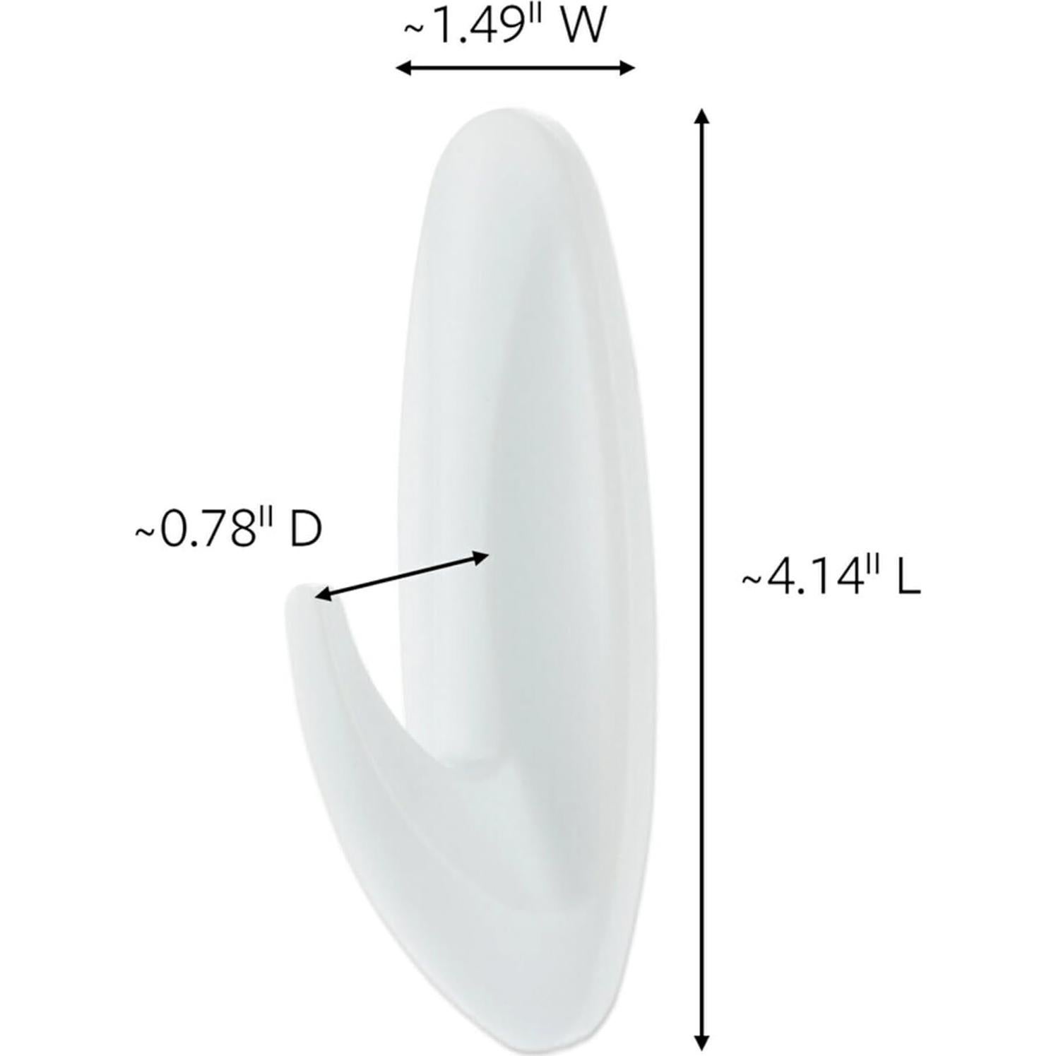 Ganchos Decorativos Command Grandes 16 Piezas 2.27 kg Blanco