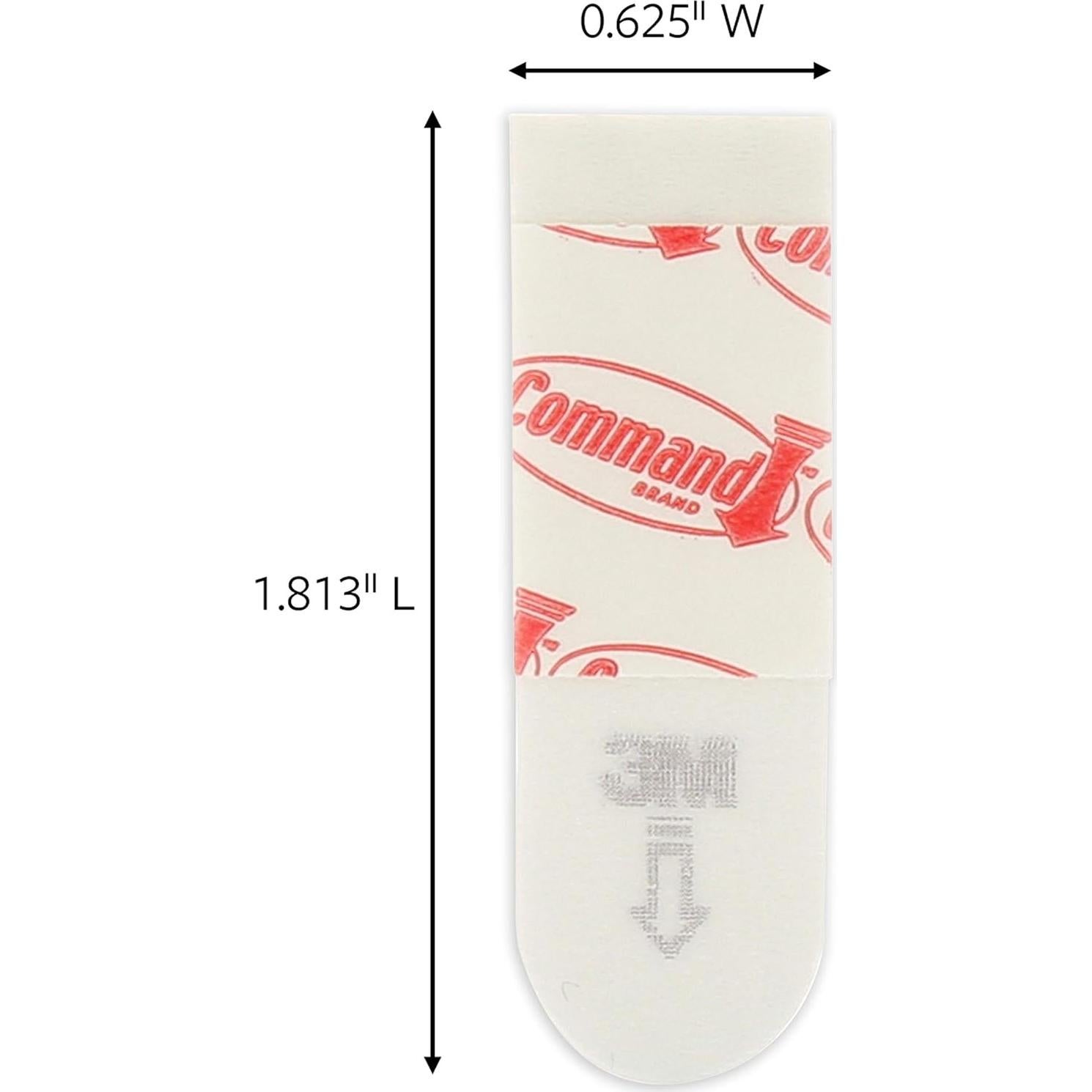 Tiras de Colgar Command 3M, 72 Tiras, Blanco, Sin Daños