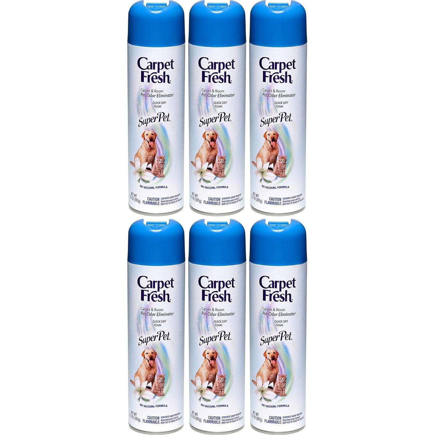 Eliminador de Olores para Alfombras Super Pet 6x300ml