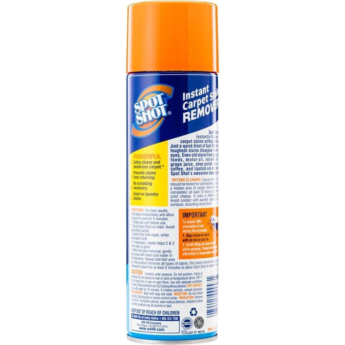 Removedor de Manchas de Alfombra Spot Shot WD-40 0.45 kg