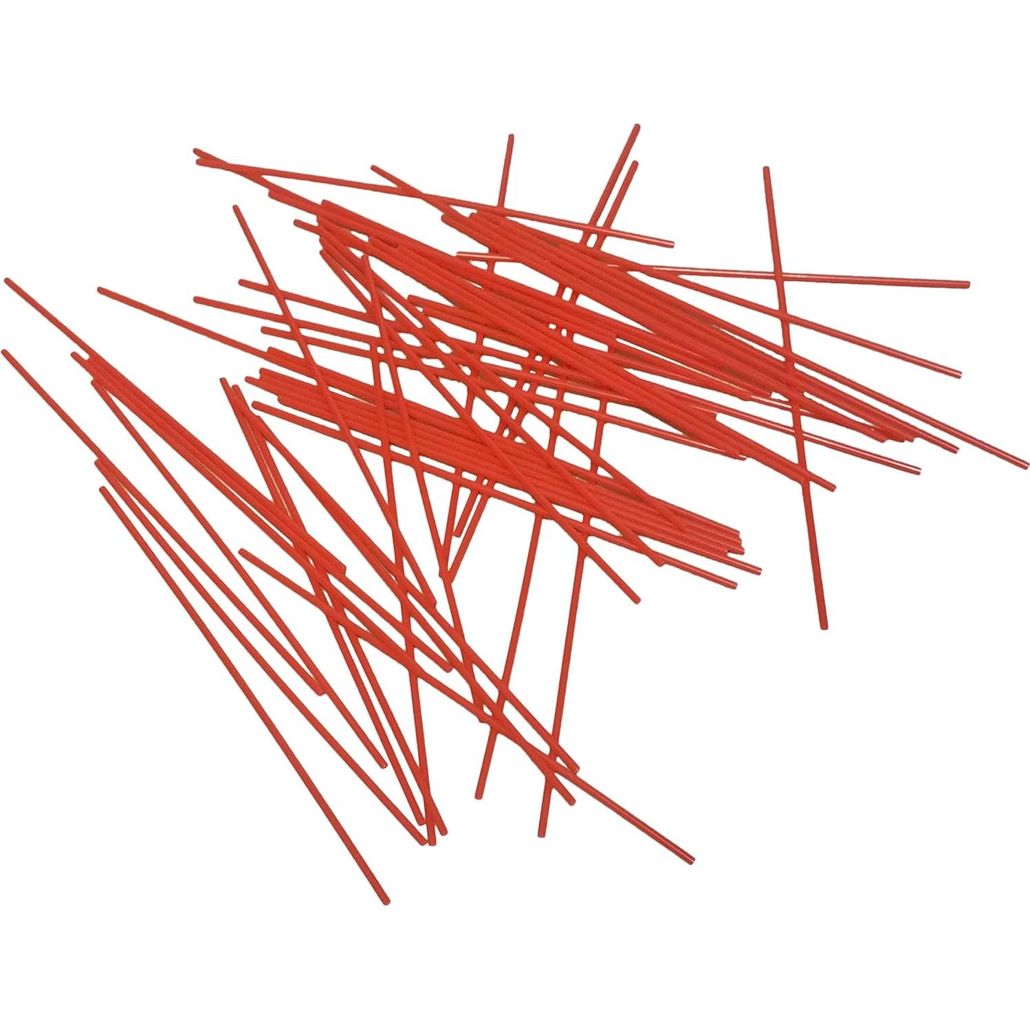 Paquete de 100 Tubos de Extensión JQuad 15.24 cm Rojo