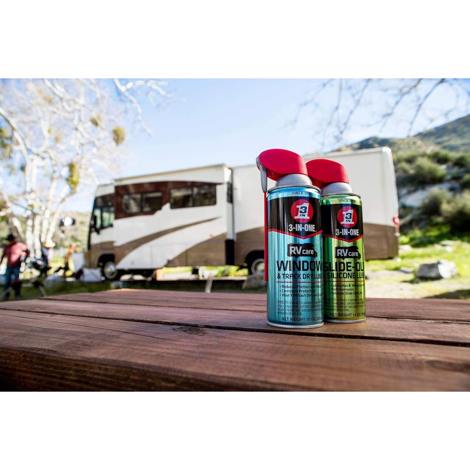 Lubricante de Silicona 3-IN-ONE RVcare 311 g y Seco 283 g