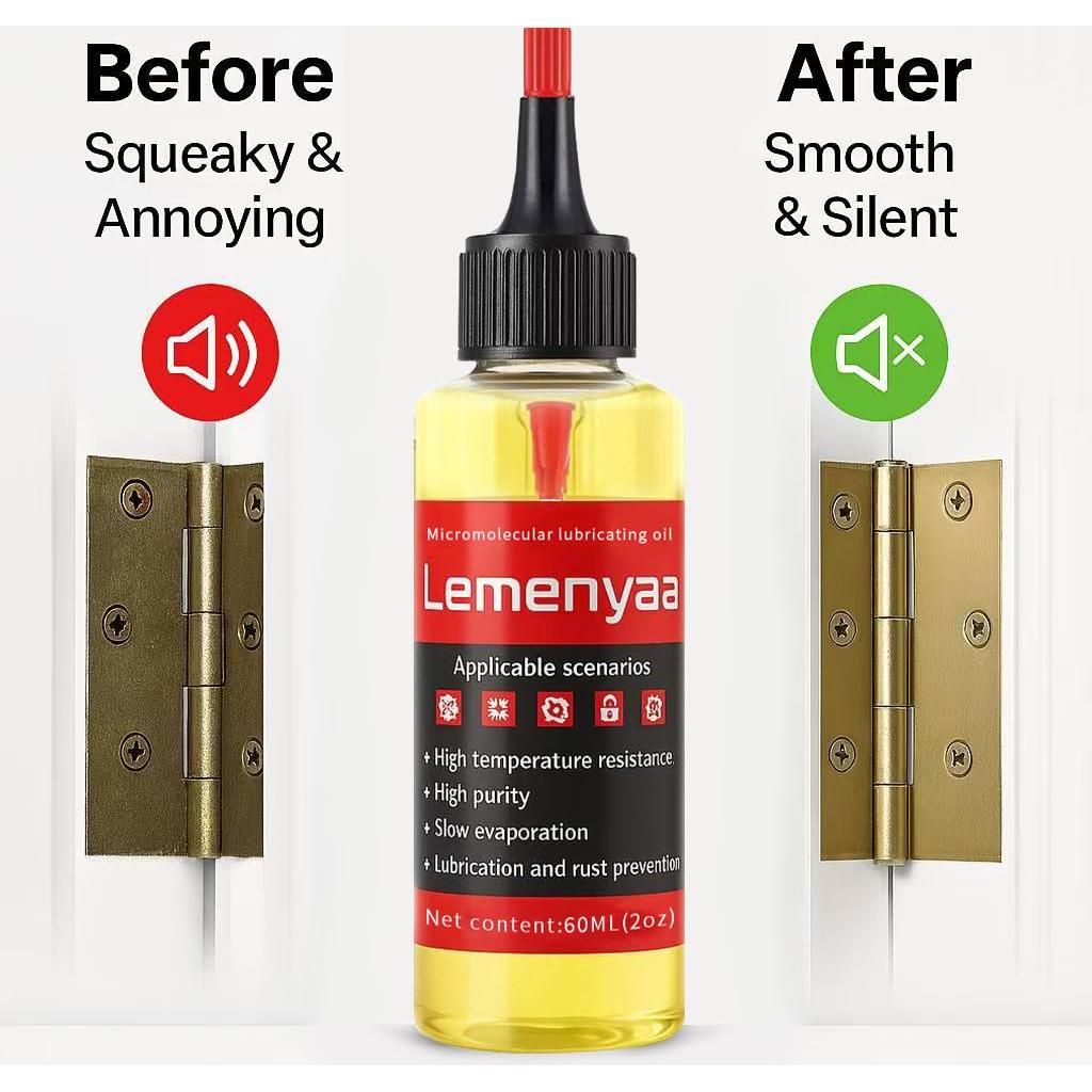 Lubricante de Silicona Lemenyaa 60ml para Bisagras y Cerraduras