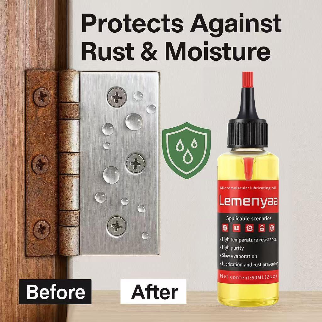 Lubricante de Silicona Lemenyaa 60ml para Bisagras y Cerraduras