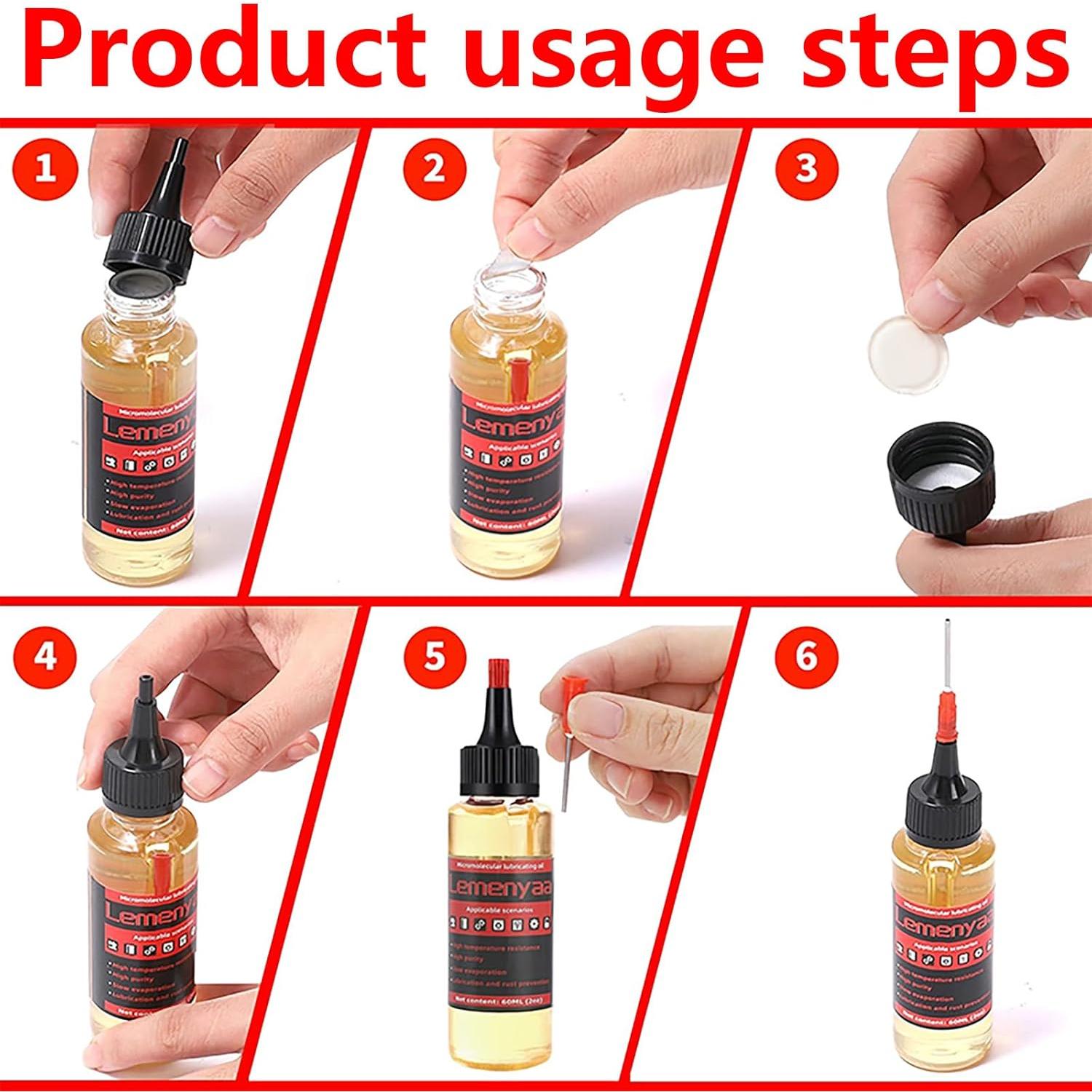 Lubricante de Silicona Lemenyaa 60ml para Bisagras y Cerraduras