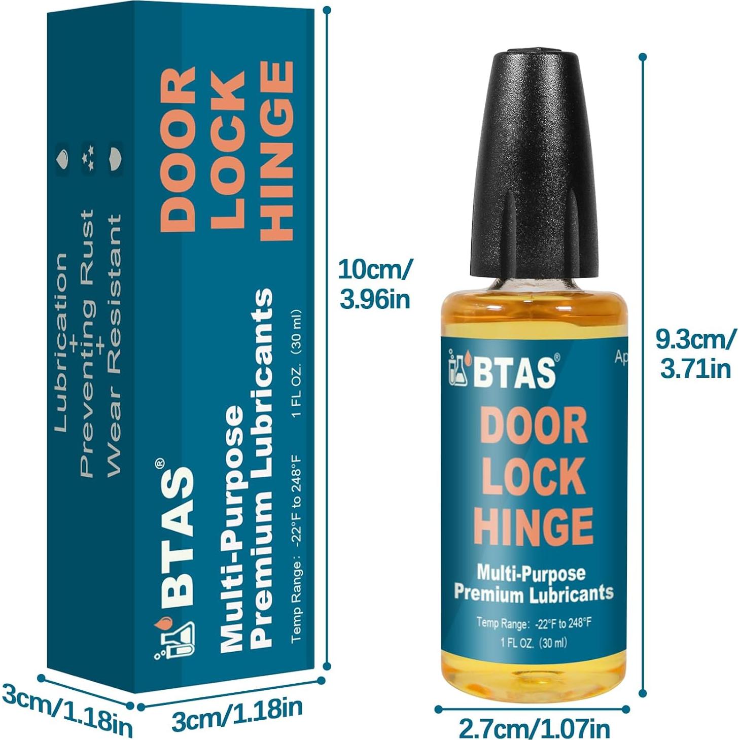 Lubricante para Bisagras BTAS T10 2 Pcs 76g Aplicador Aguja