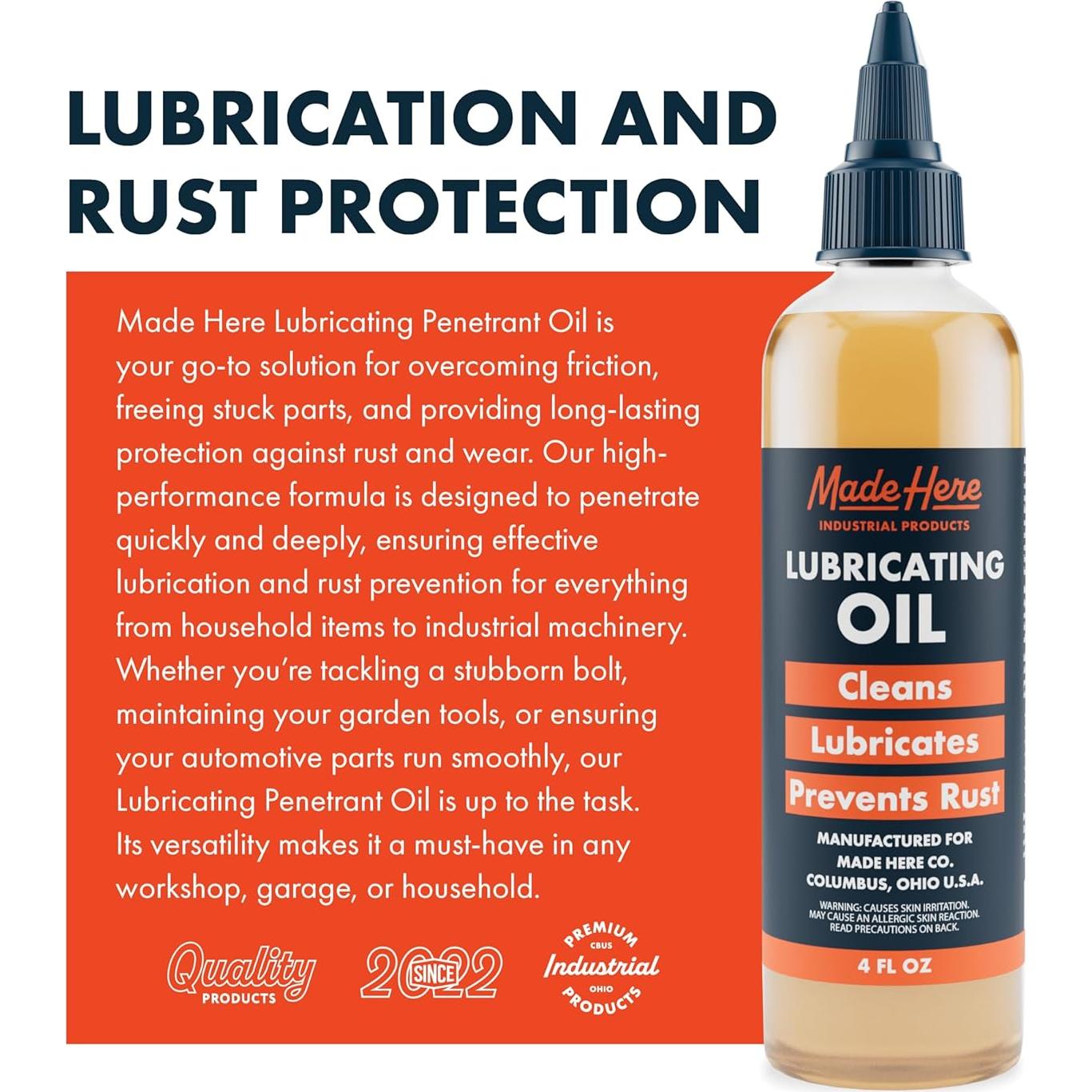 Aceite Penetrante Lubricante Multifuncional Made Here 113g