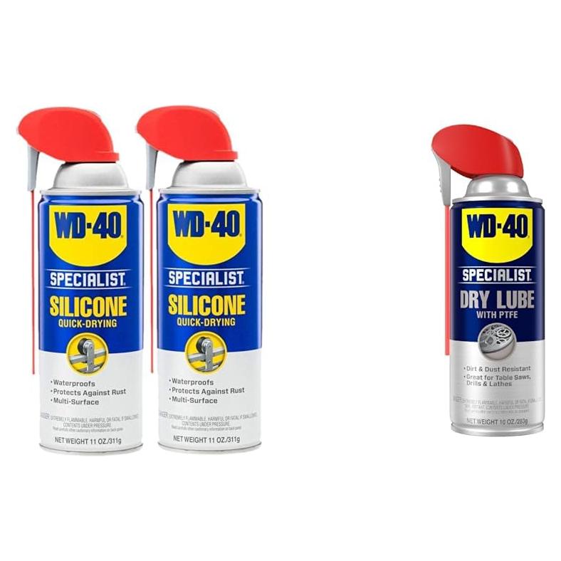 Paquete Doble Lubricante Silicona y Seco WD-40 Specialist 595 g