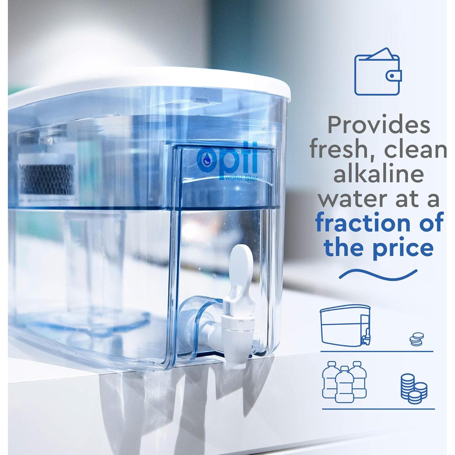 Jarra de Filtro de Agua Alcalina OPTI Chill 9.0 pH 2 Galones