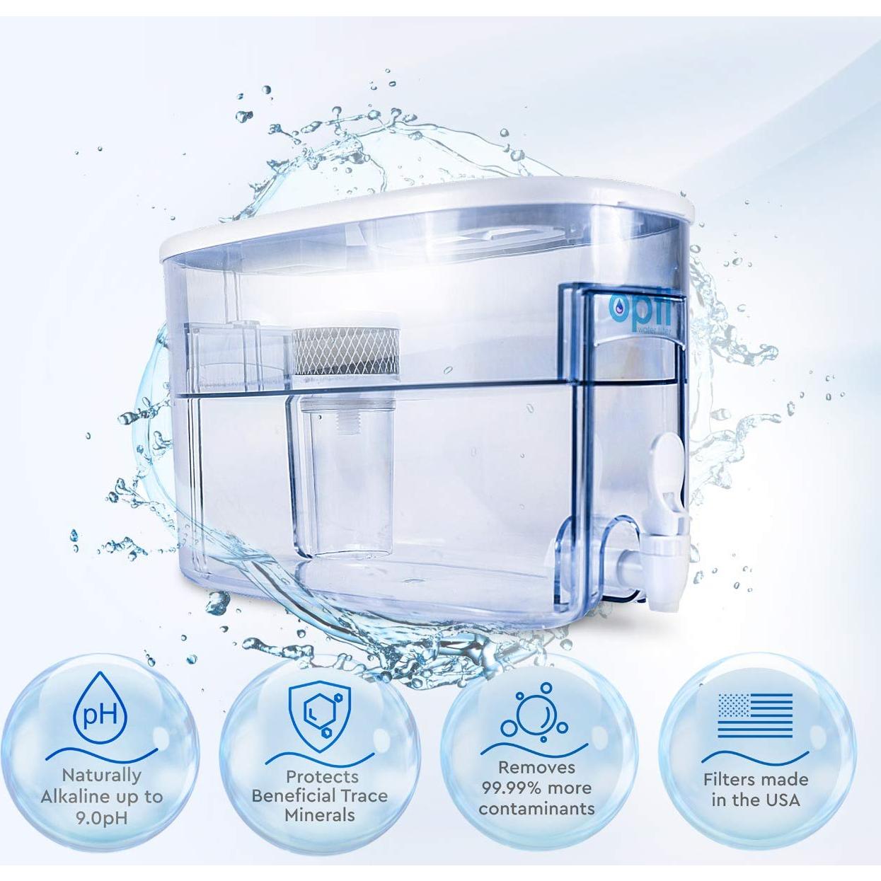 Jarra de Filtro de Agua Alcalina OPTI Chill 9.0 pH 2 Galones