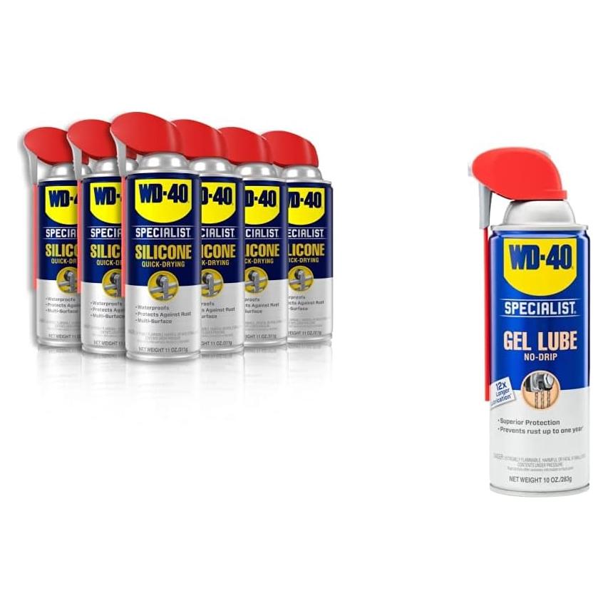 Lubricante de Silicona y Gel WD-40 Specialist 6 Piezas