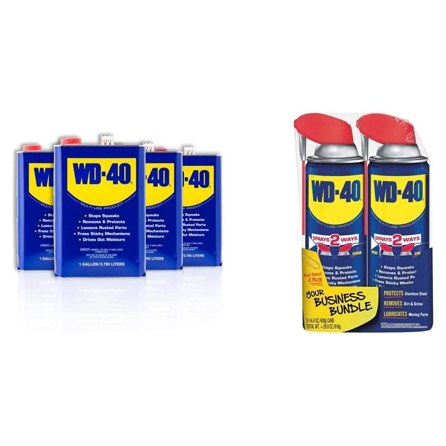 WD-40 Producto Multiusos 14.4 OZ Popote Inteligente + 1 Galón