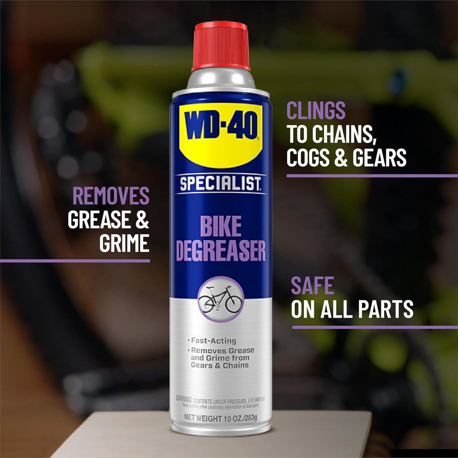 Desengrasante Espumoso para Bicicletas WD-40 Bike 283 g