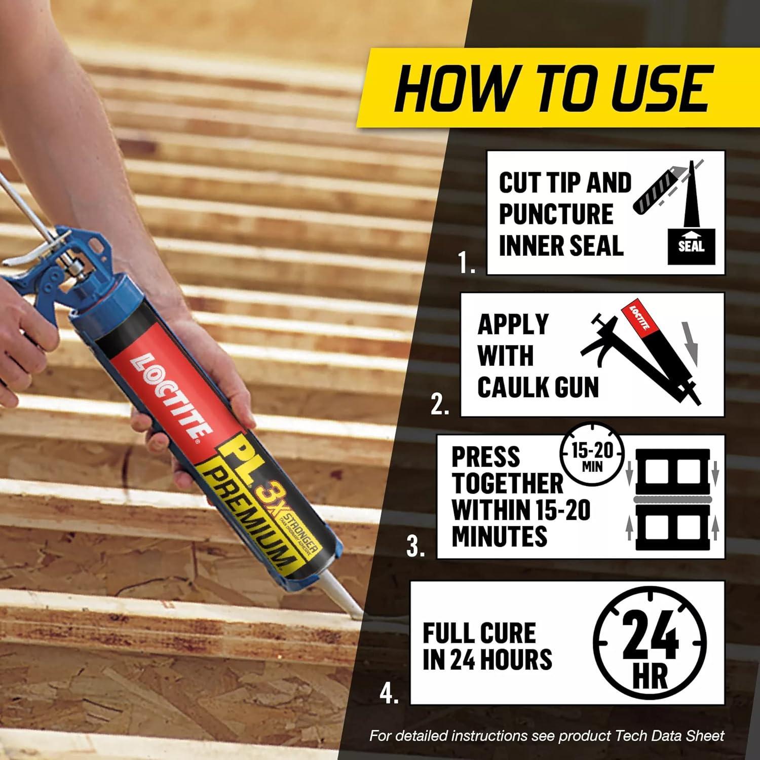 Adhesivo de Construcción Loctite PL Premium 283.5 ml Poliuretano