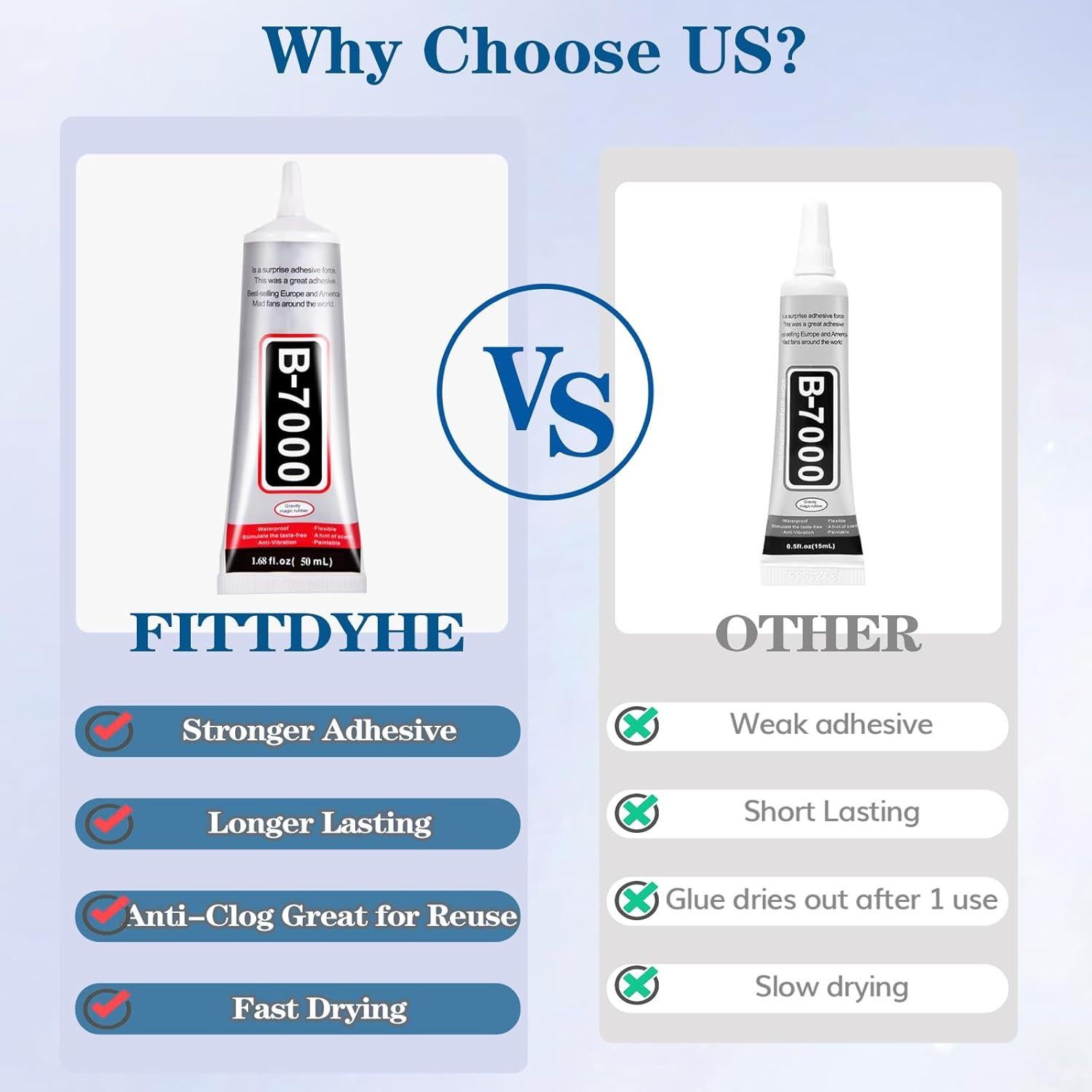 Pegamento B7000 Claro 50ml con Punta de Precisión para Manualidades