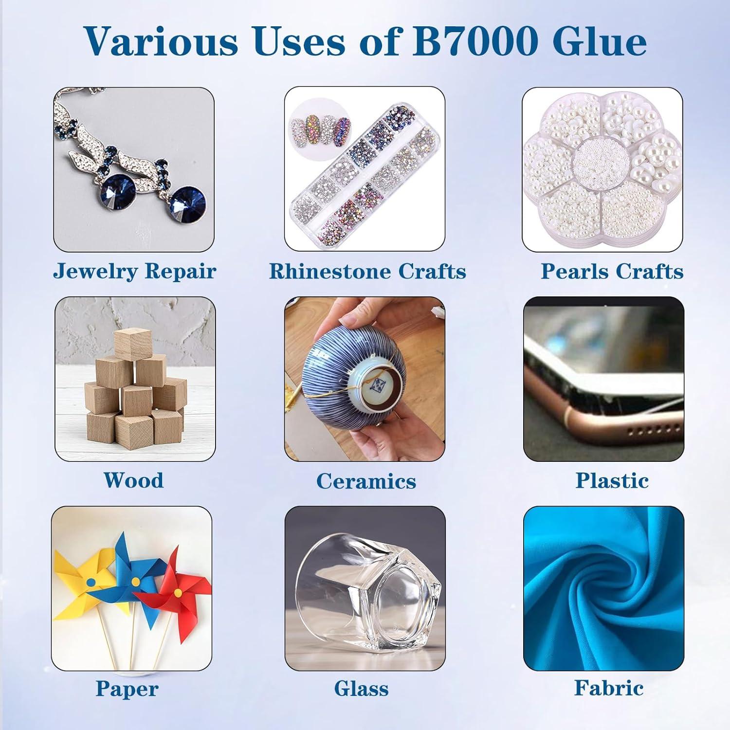 Pegamento B7000 Claro 50ml con Punta de Precisión para Manualidades