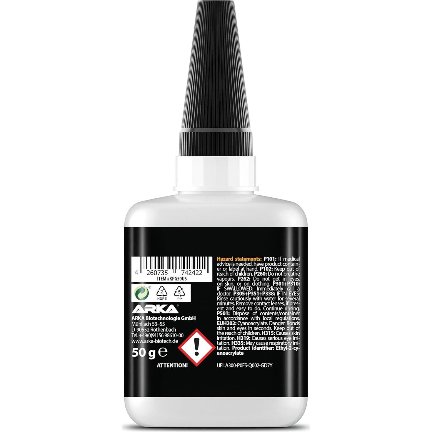 Super Glue Gel KRAFTPROTZ 49.6g Adhesivo Extra Fuerte