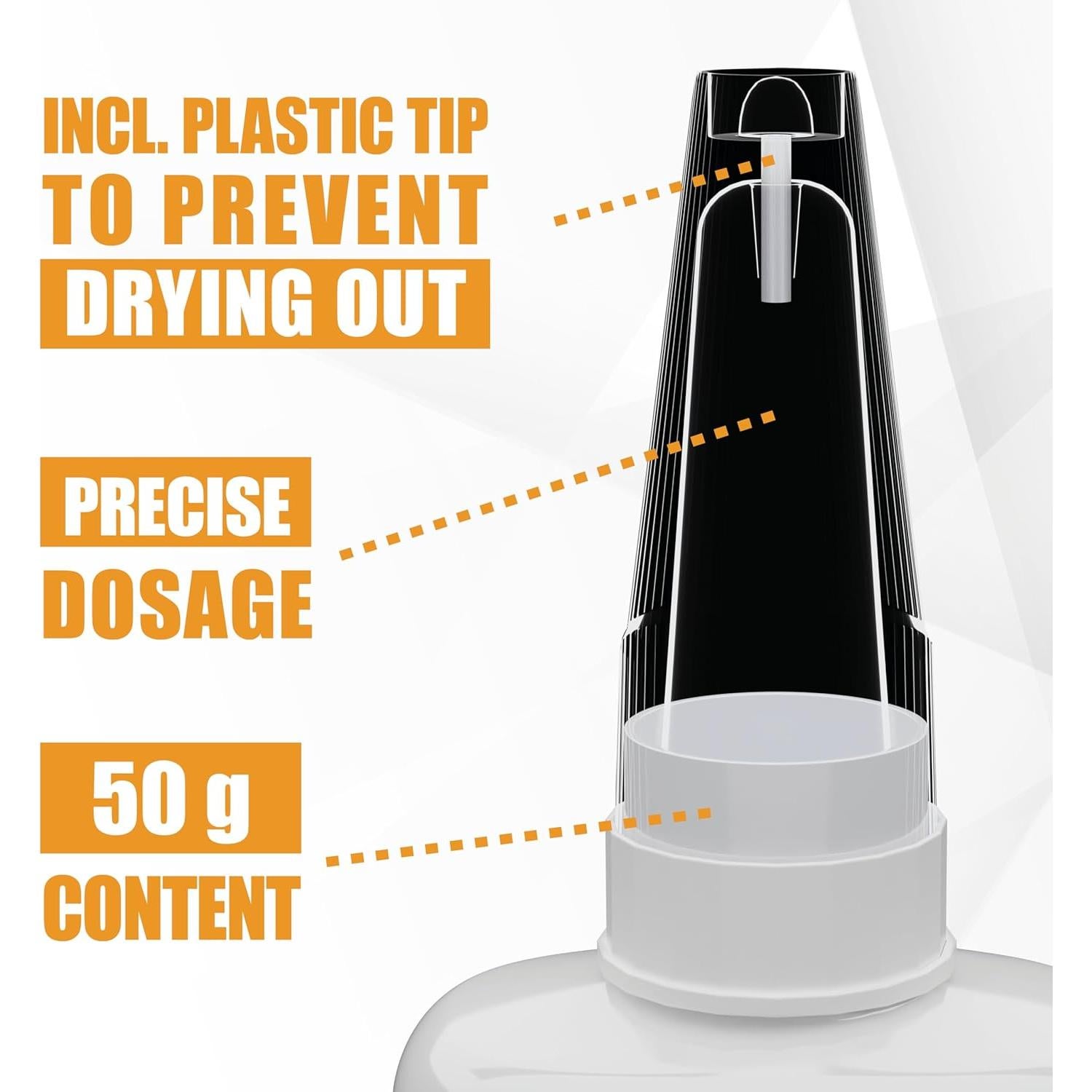 Super Glue Gel KRAFTPROTZ 49.6g Adhesivo Extra Fuerte