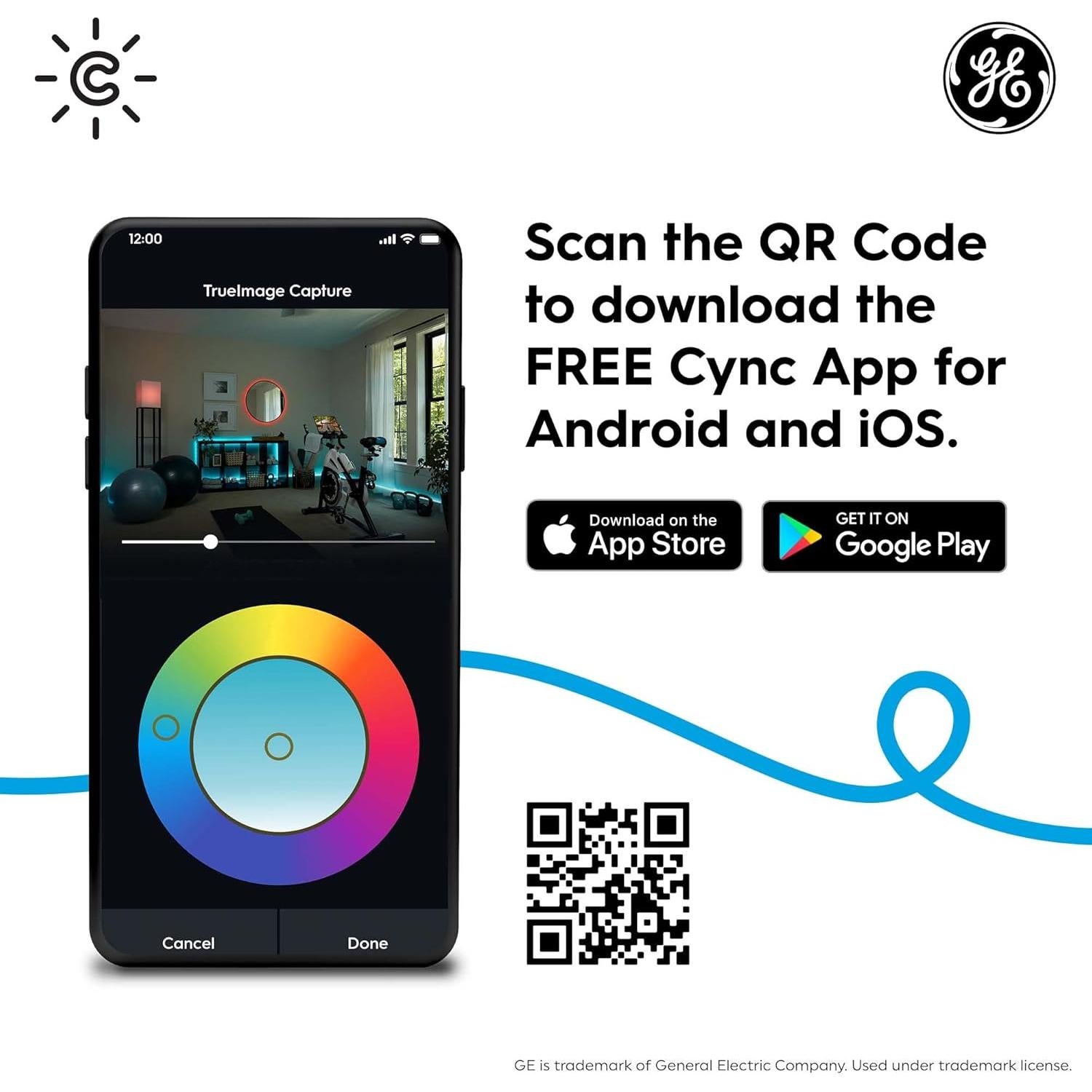 Bombillas LED inteligentes Cync GE, 10W, paquete de 2