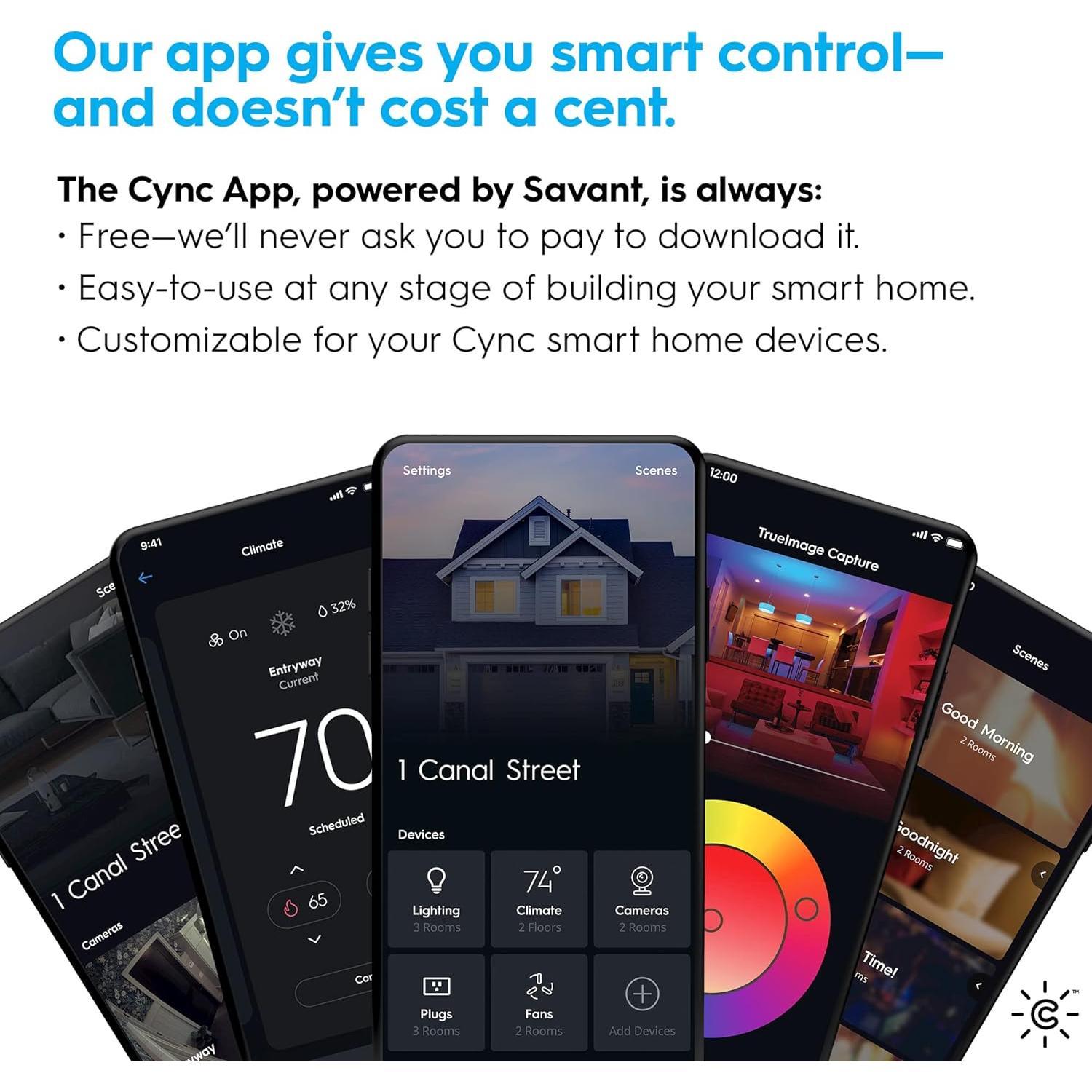 Bombillas LED Inteligentes Cync A21 16W Color Completo 4 Pack