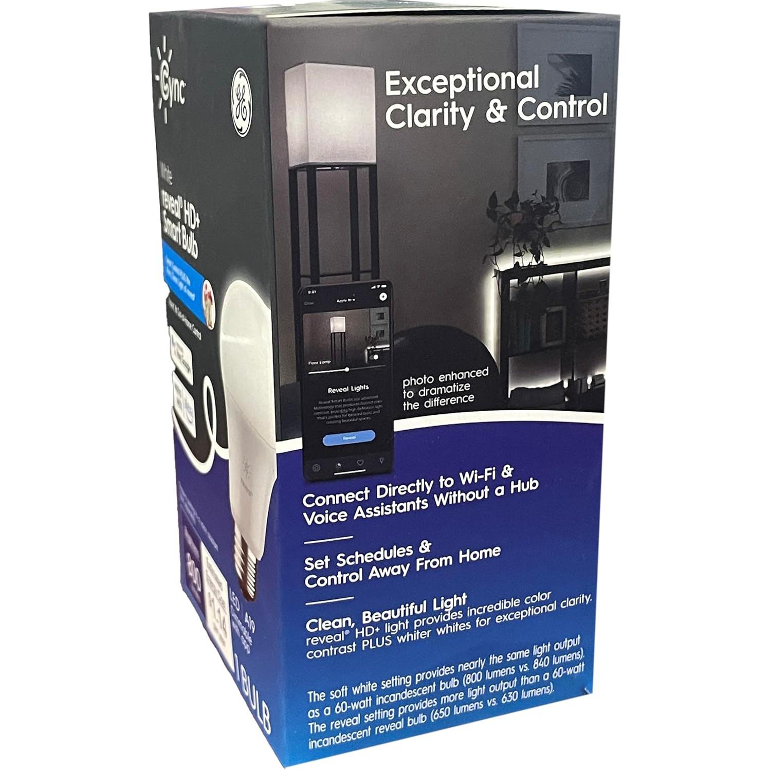 Bombilla Inteligente GE 9.5W A19 Regulable 800 Lúmenes