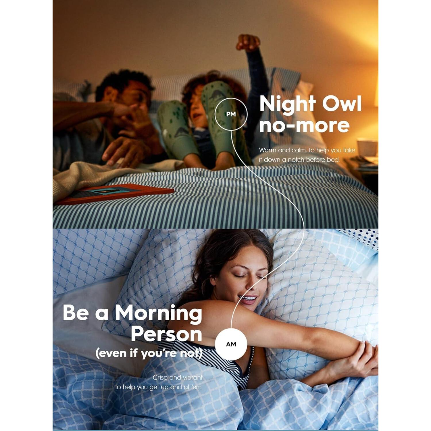 Bombilla LED Inteligente GE A19 C-Sleep 11W Paquete de 2