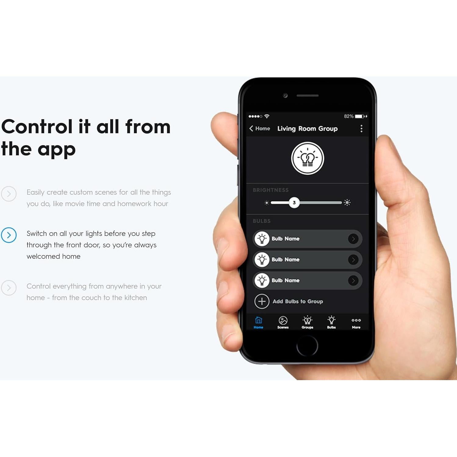 Bombilla LED Inteligente GE A19 C-Sleep 11W Paquete de 2