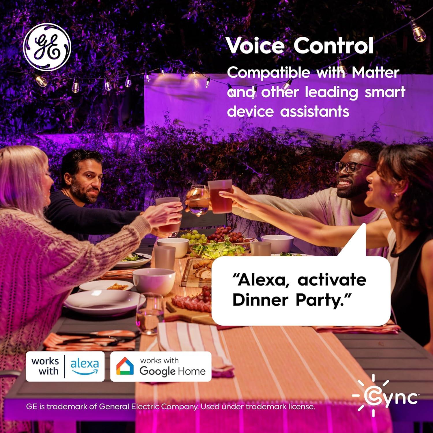 Luces de Cadena Inteligentes GE Cync 14.63m Multicolor