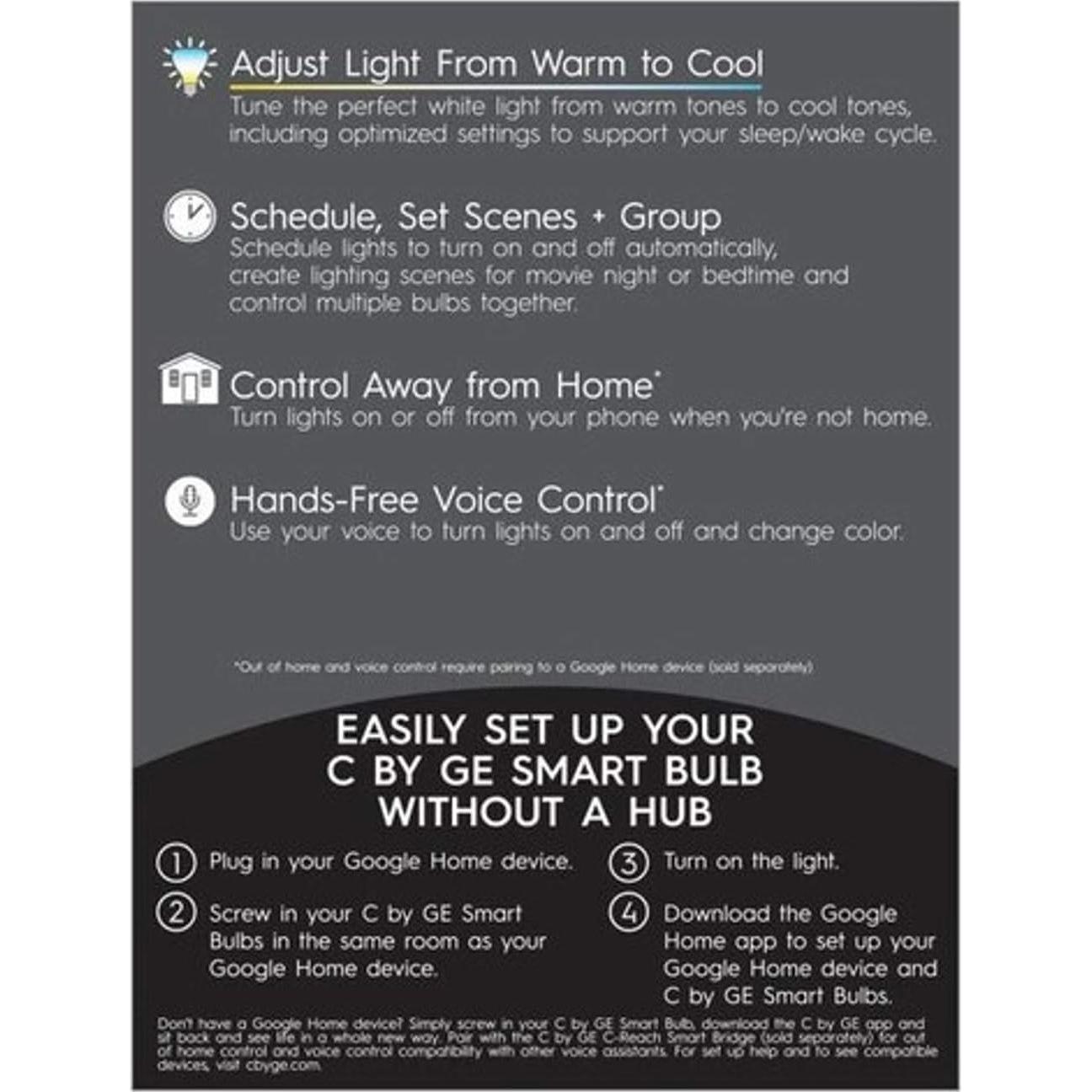 Bombilla LED Inteligente GE Cync R30 11W Regulable 800 Lúmenes