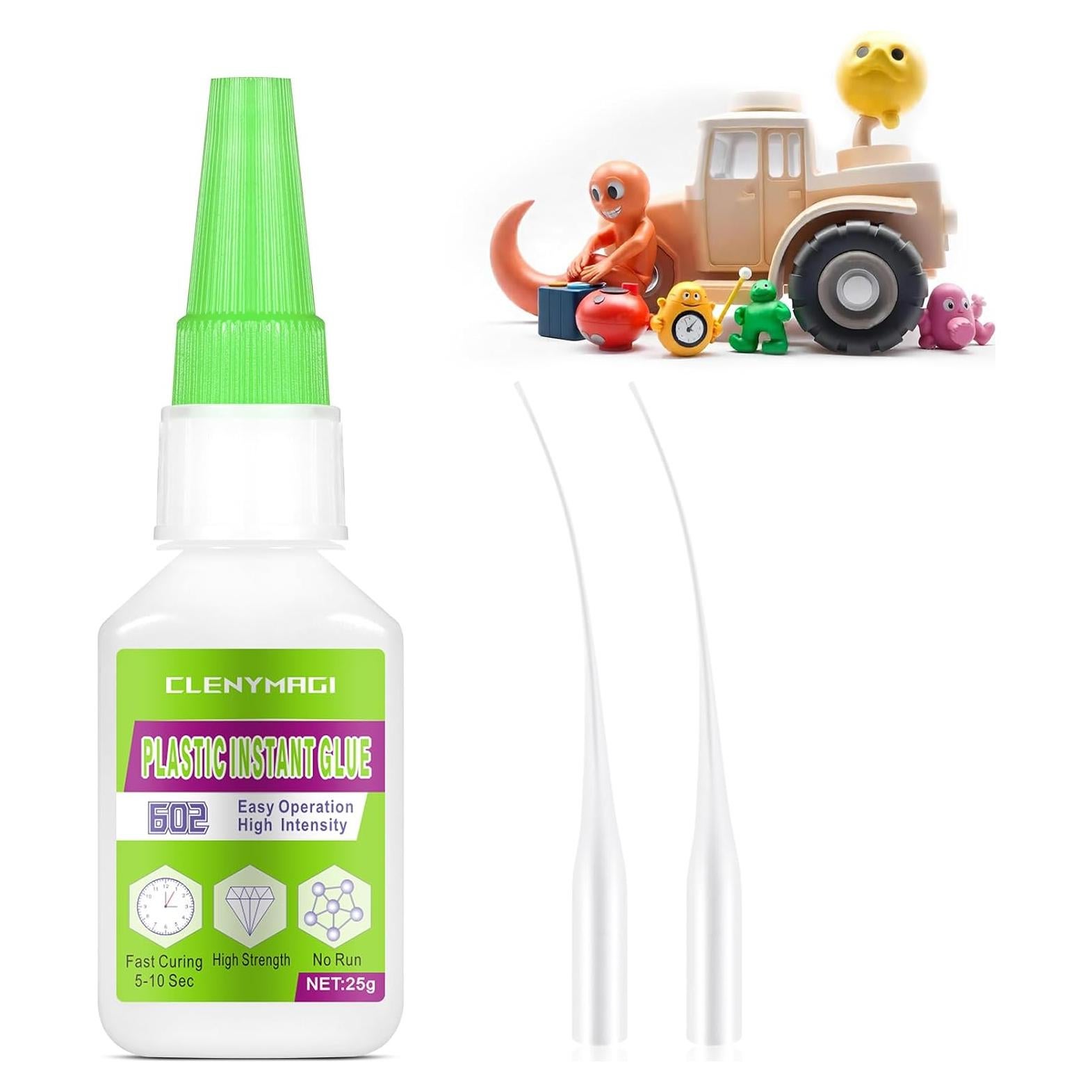 Super Pegamento Plástico ClenyMagi 25g - Secado Rápido, Impermeable