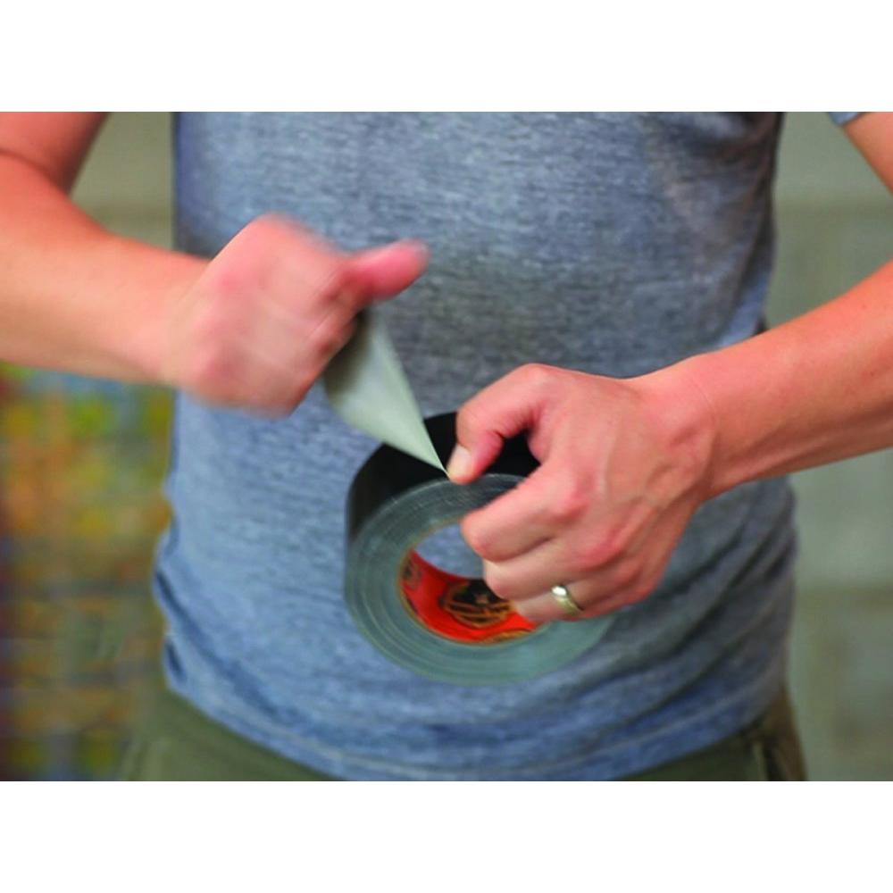 Cinta de Ducto Negra Gorilla Tape 4.78 cm x 32.0 m Paquete de 6