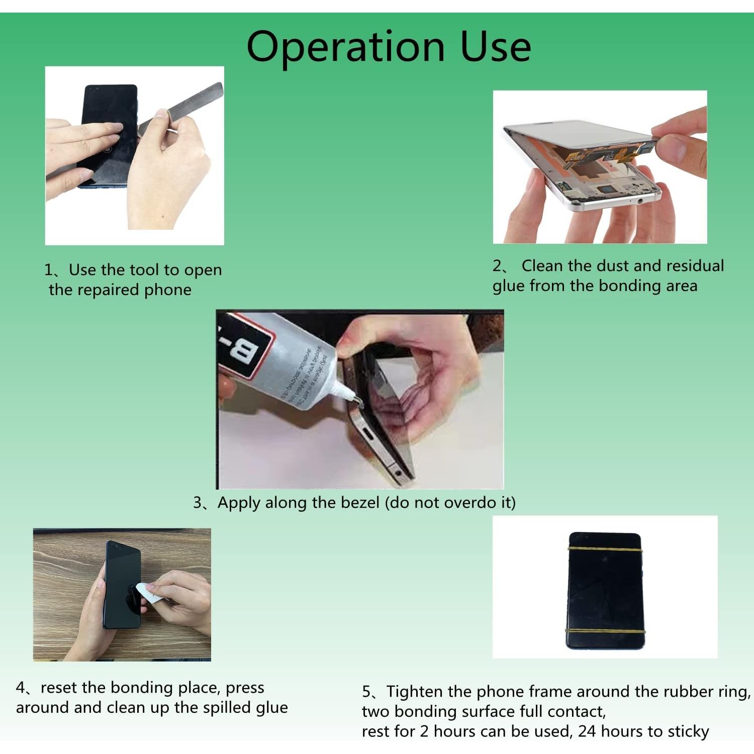 Pegamento B7000 15ml YiJieWZT Transparente Impermeable