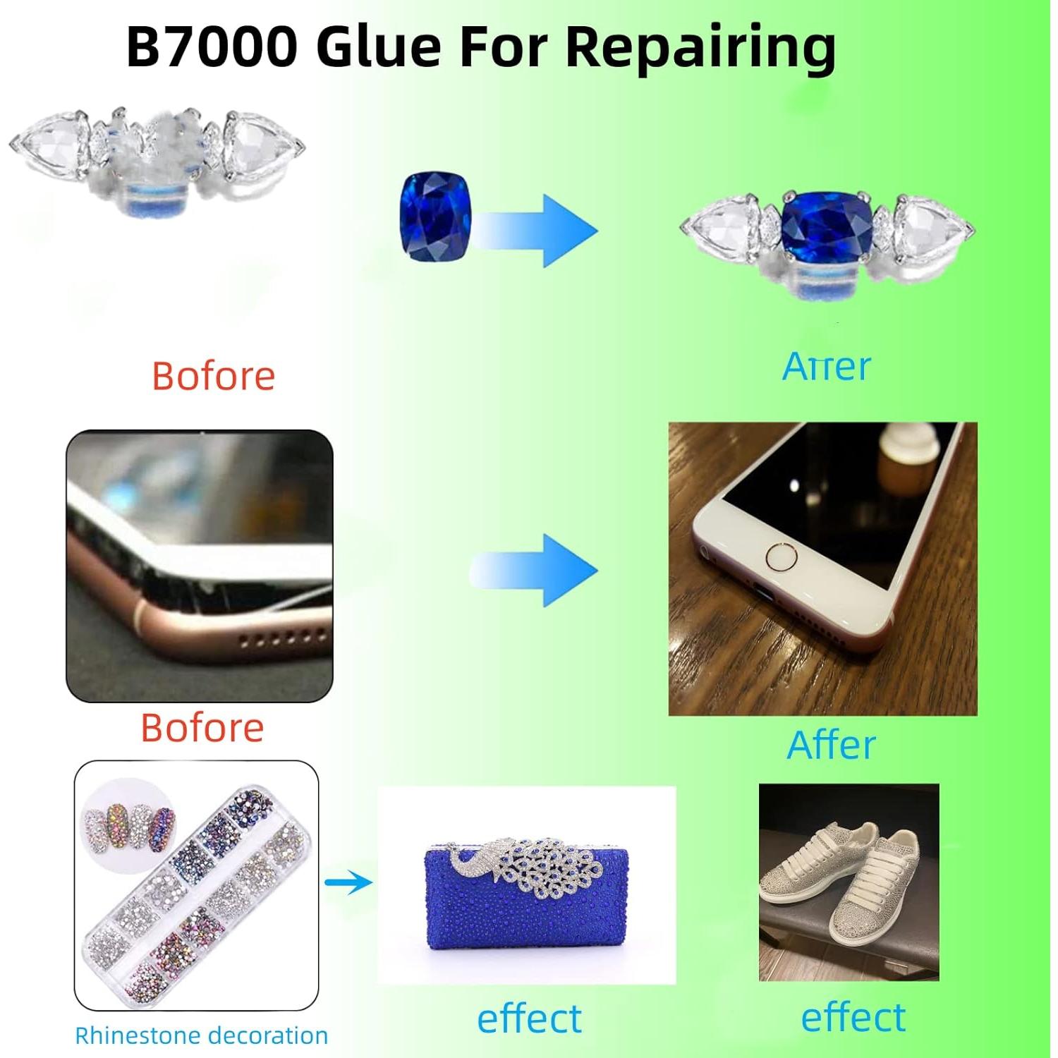 Pegamento B7000 15ml YiJieWZT Transparente Impermeable