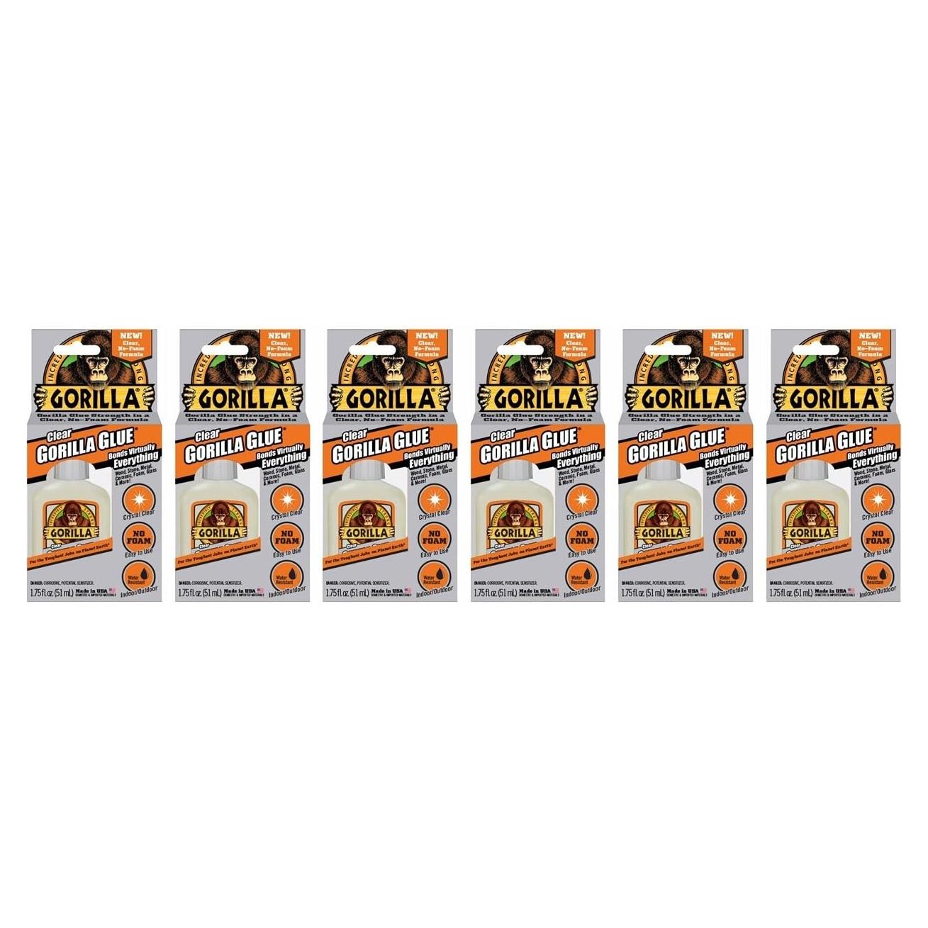 Pegamento Transparente Gorilla 310.5 ml Pack de 6