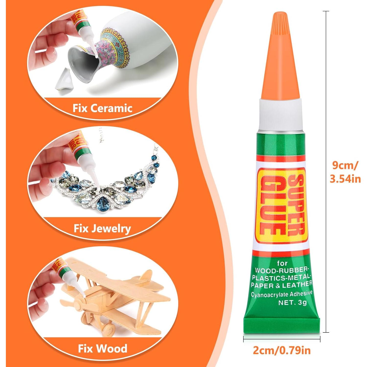 36 Tubos de 3g Pegamento Súper Fuerte Lucomb Gel Transparente