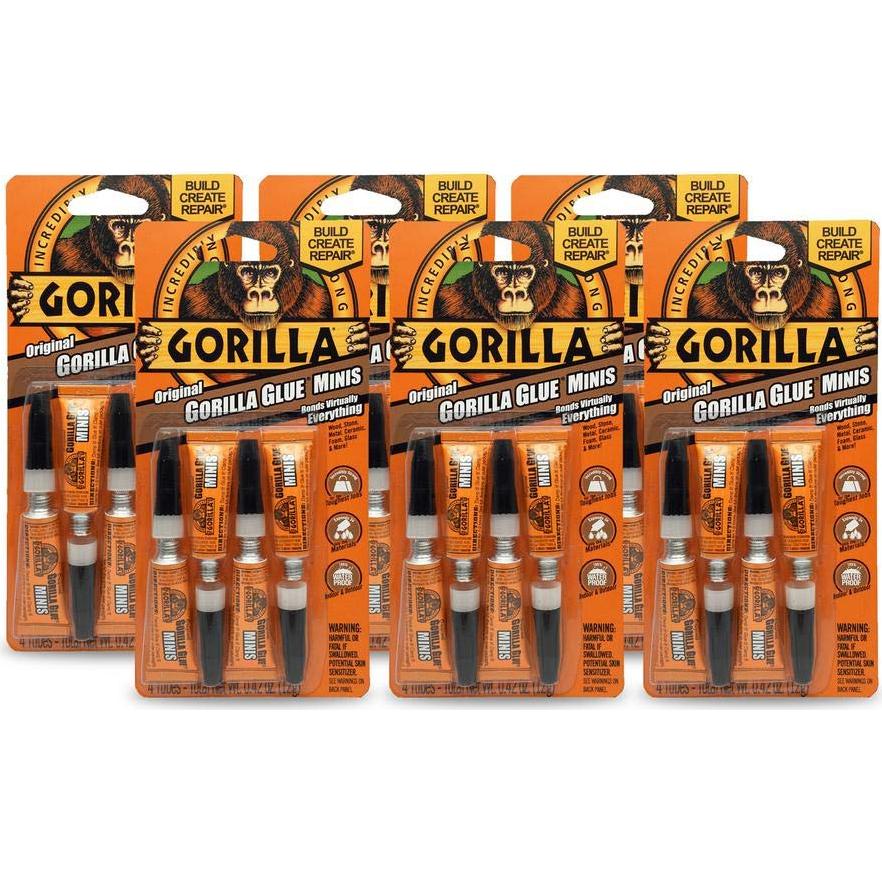 Pegamento Gorilla Four 3g Original Glue Mini Tubes 6-Pack