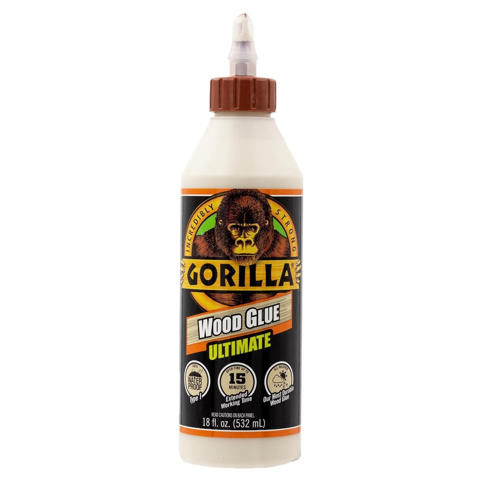 Pegamento de Madera Gorilla 104406 532 ml - 4 Botellas