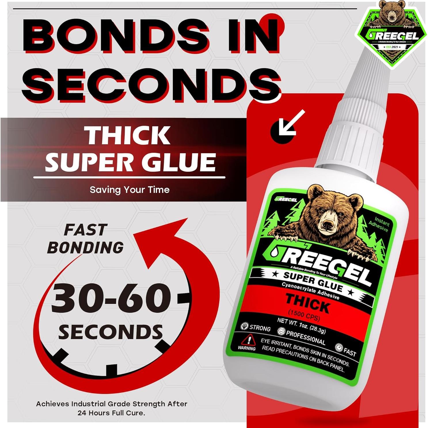 Pegamento Super Espeso GREEGEL 28.35 g Cianoacrilato CA