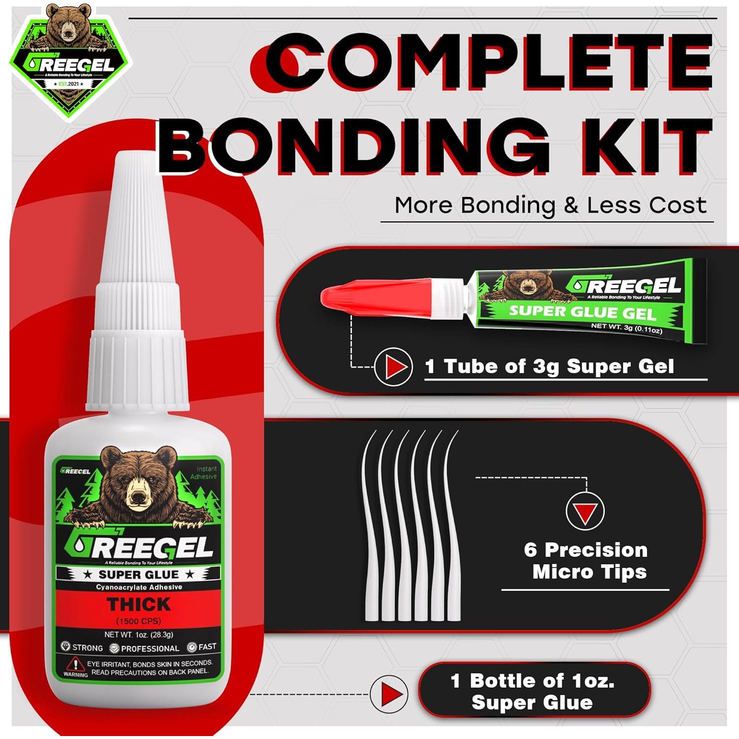 Pegamento Super Espeso GREEGEL 28.35 g Cianoacrilato CA