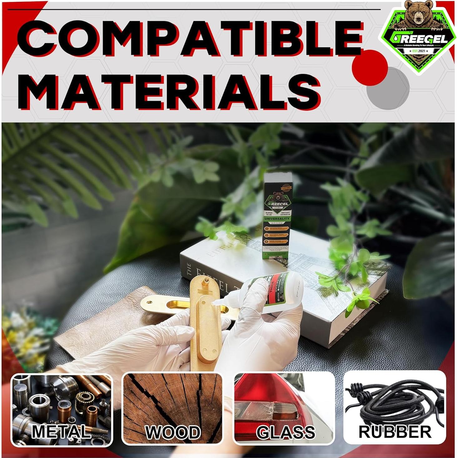 Pegamento Super Espeso GREEGEL 28.35 g Cianoacrilato CA