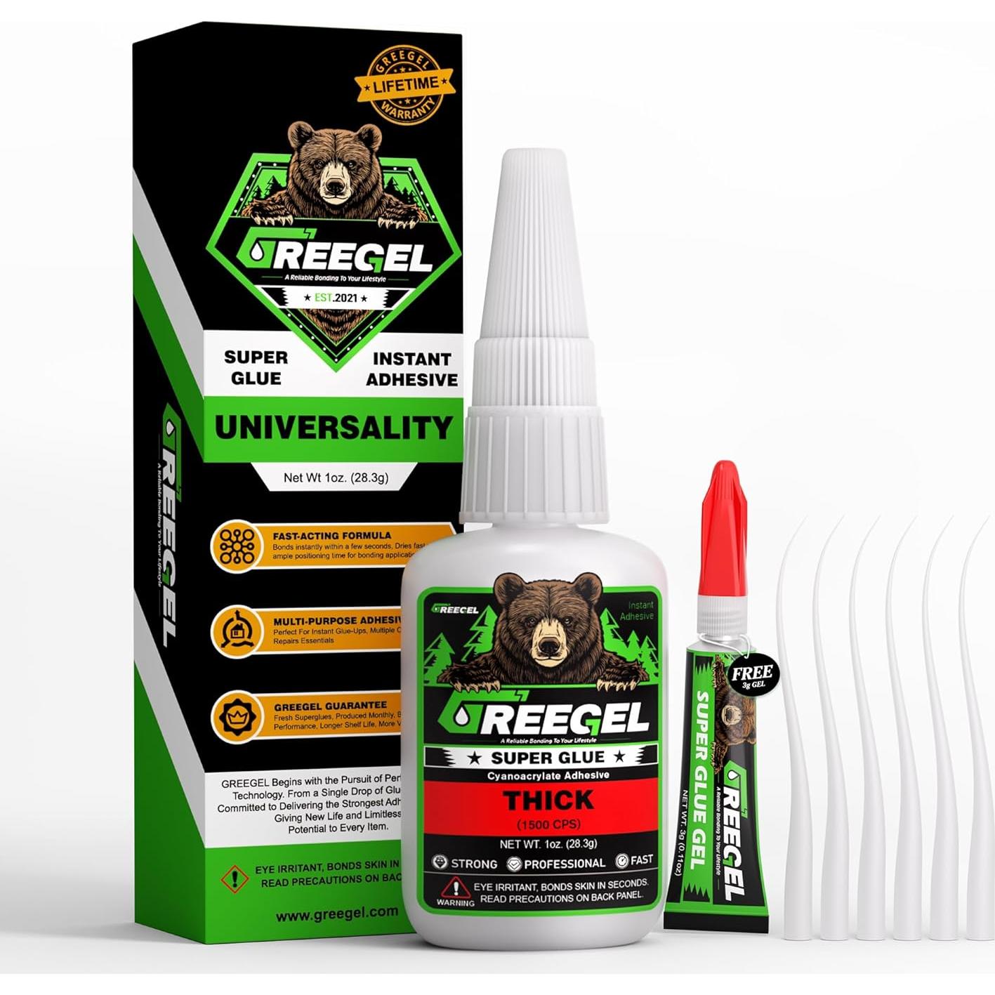 Pegamento Super Espeso GREEGEL 28.35 g Cianoacrilato CA