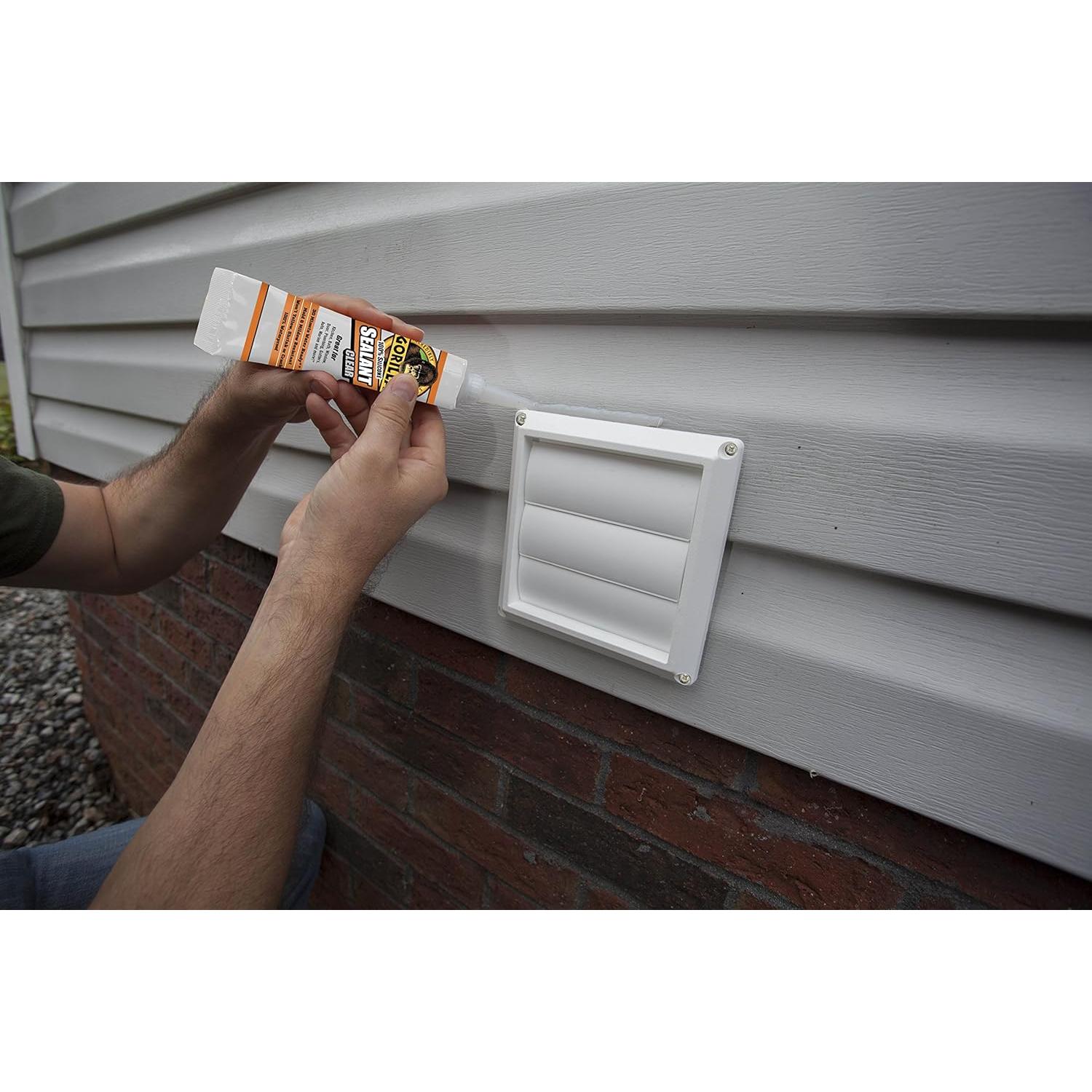 Sellador de Silicona Gorilla 100% Transparente 4 Tubos 80ml