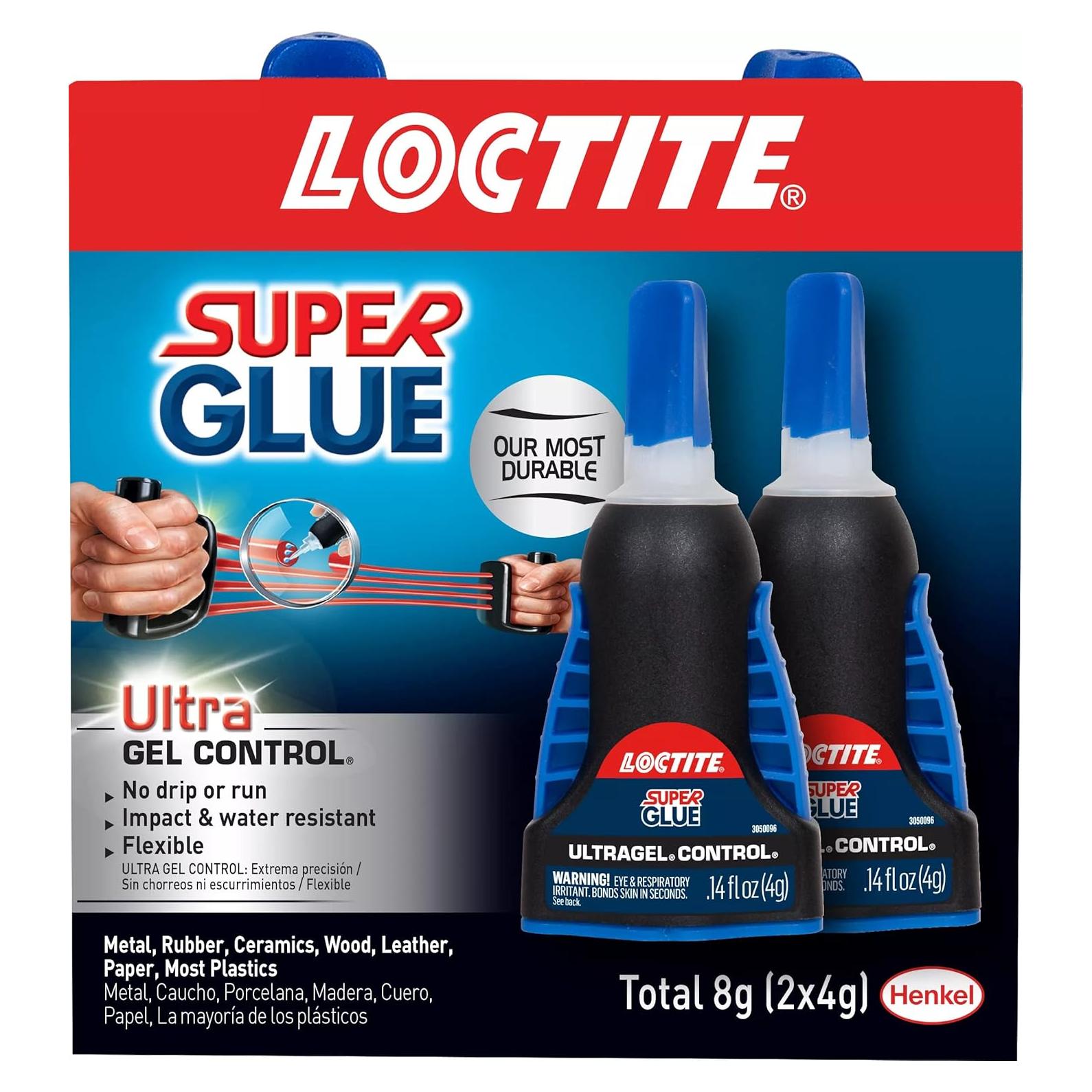 Loctite Super Glue Ultra Gel Control 4.14 ml - 2 Paquete