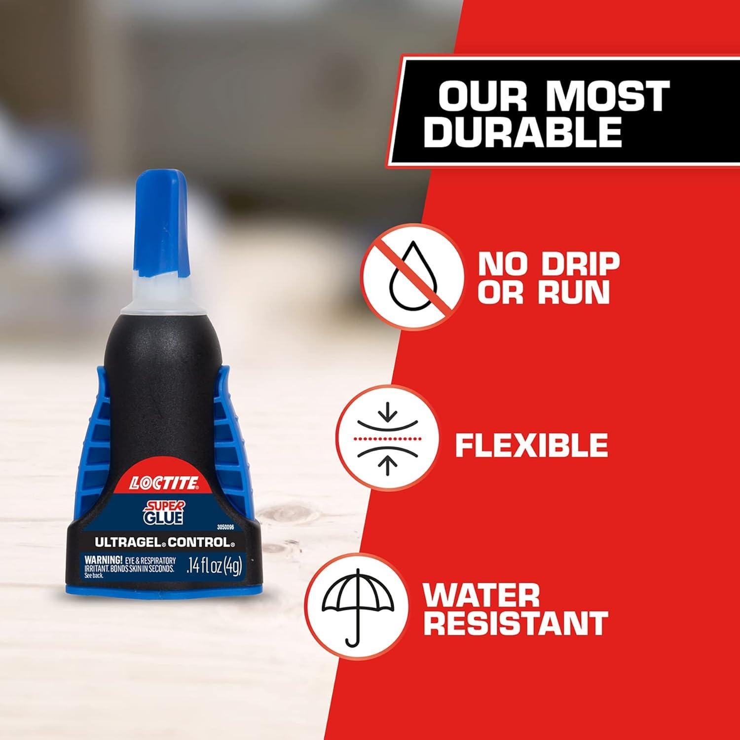 Loctite Super Glue Ultra Gel Control 4.14 ml - 2 Paquete