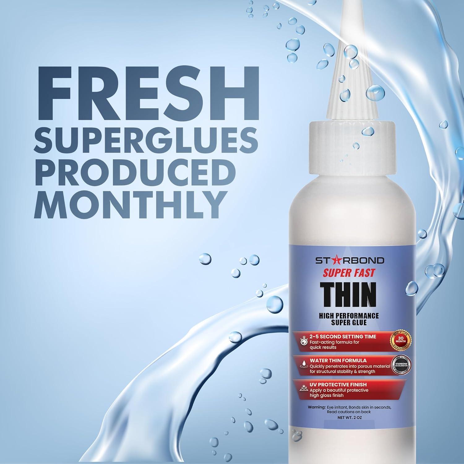 Adhesivo Instantáneo CA Starbond Super Rápido Delgado 56.7g