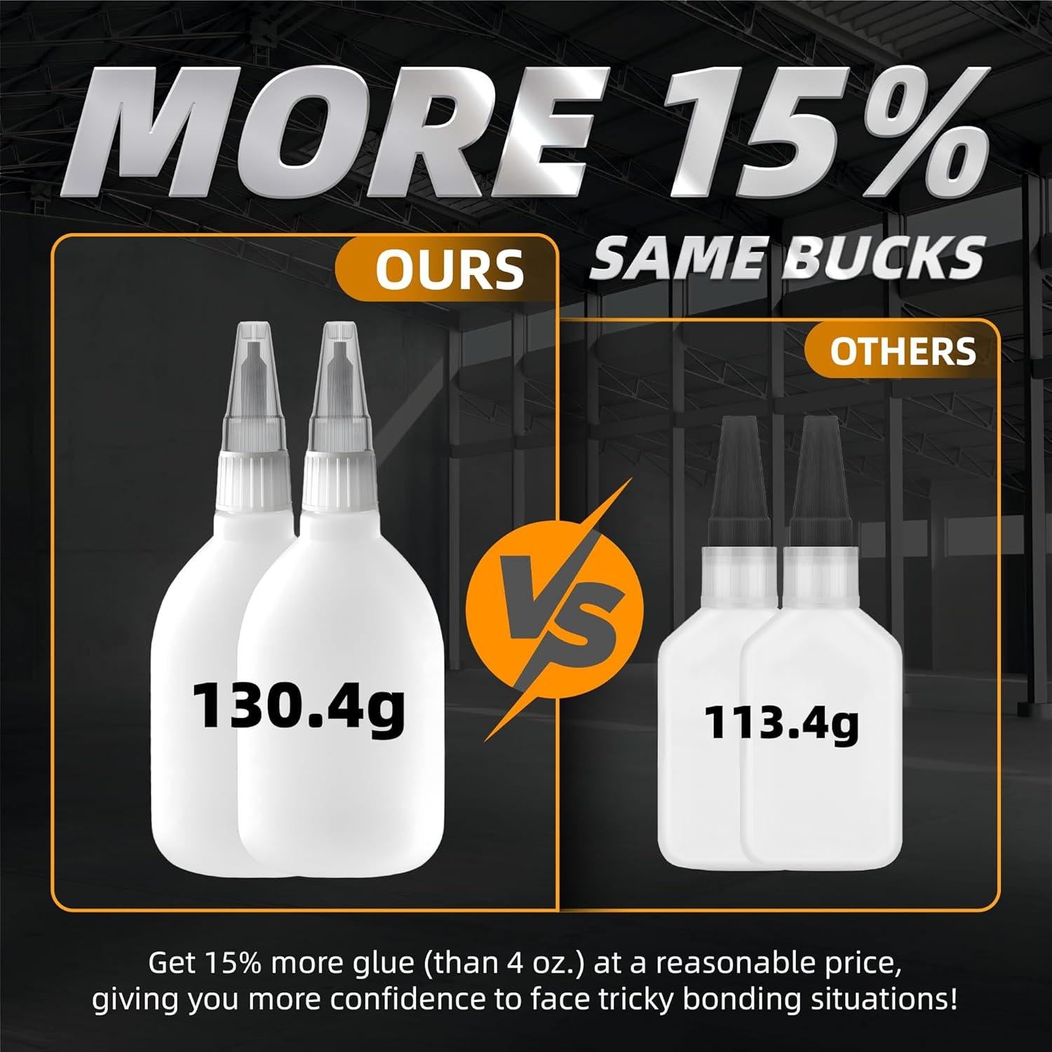 Pegamento CA Super CAMALEAO 130g Viscosidad Espesa 2610 PSI